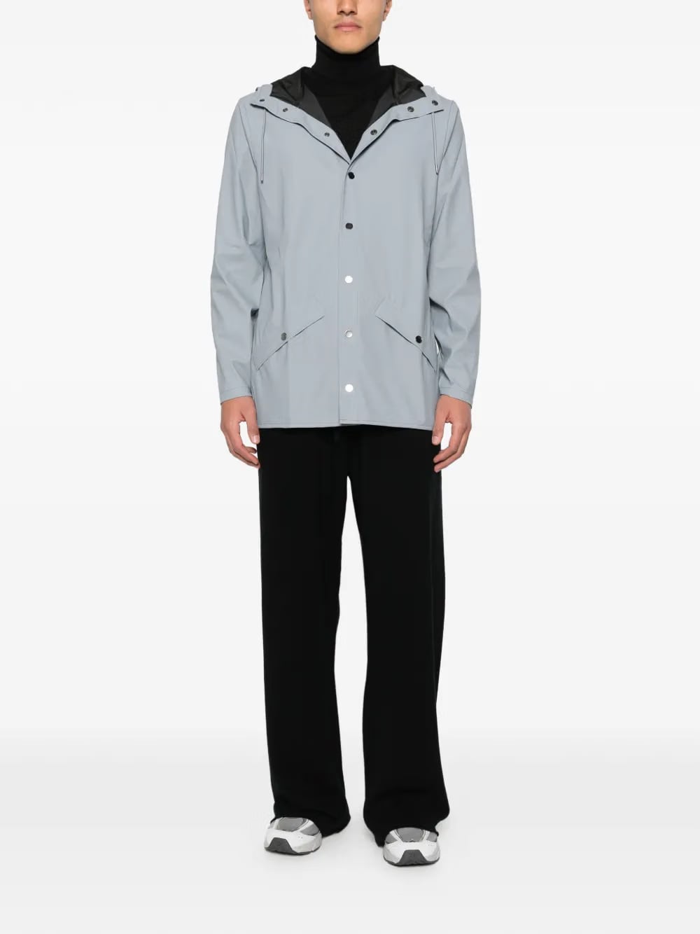 hooded rain jacket