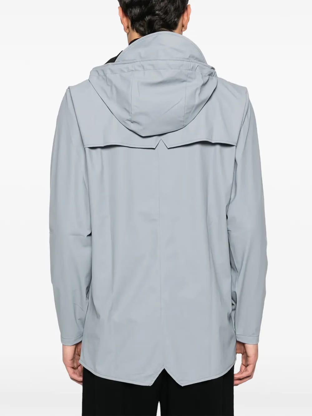 hooded rain jacket