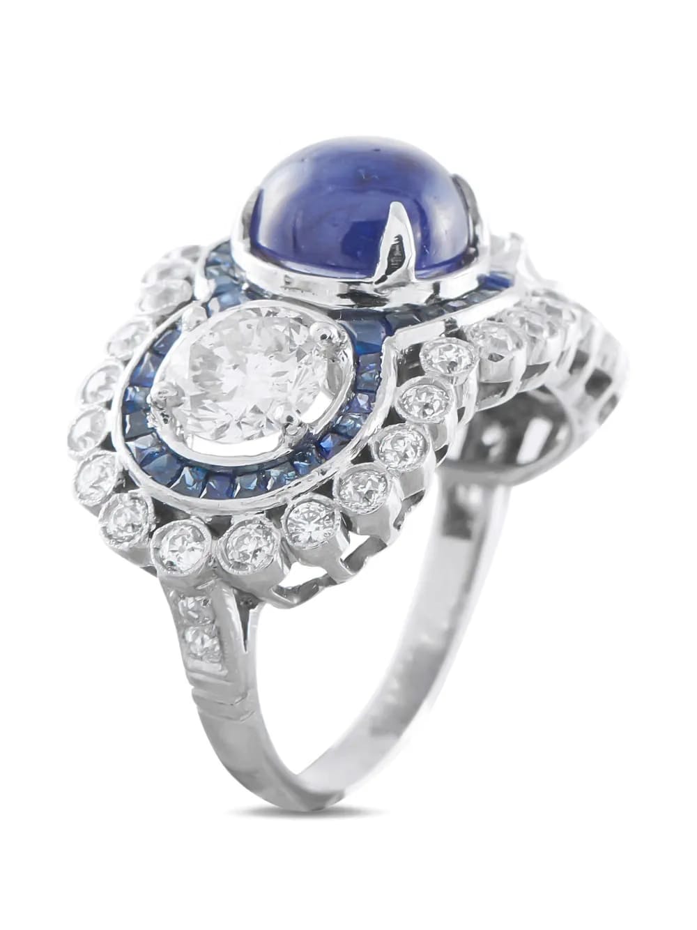 diamond and sapphire ring