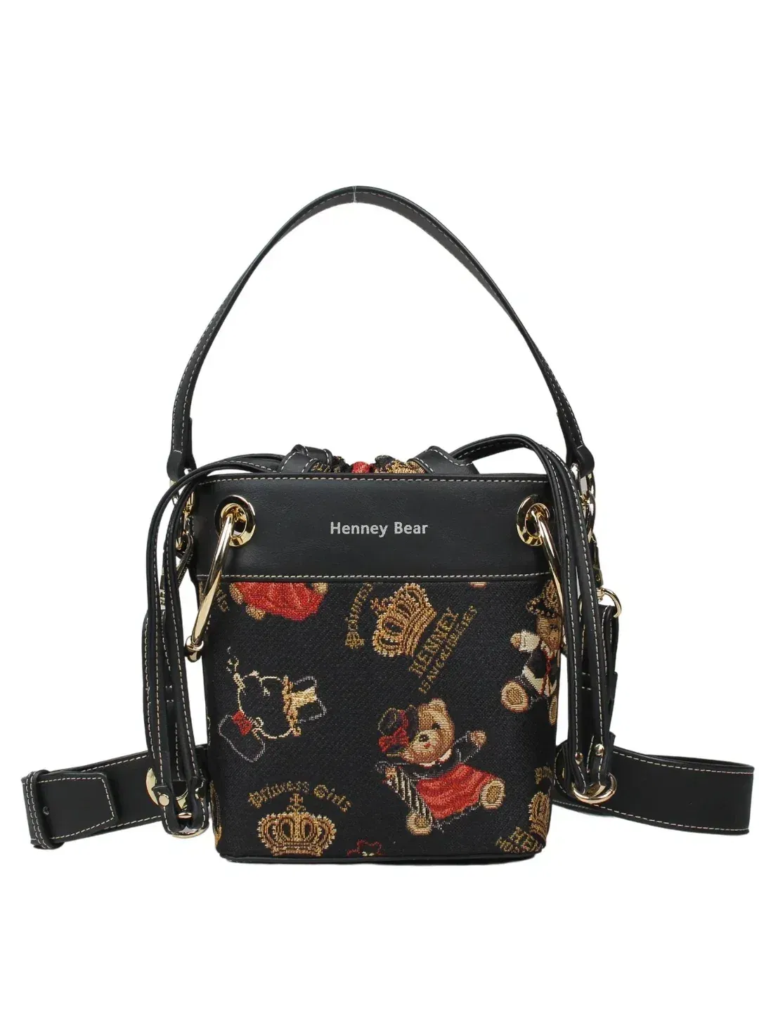 Crown Bear Bucket Bag (H-360-BKT-CRB)