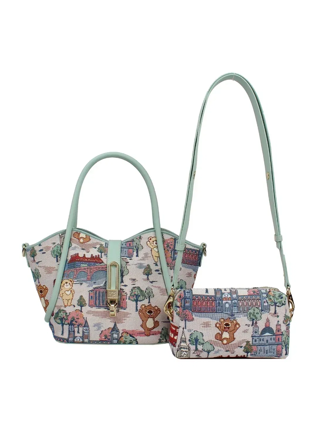 London Bridge Top Handle Bag (Set of 2) (H-1130-SB-LB)