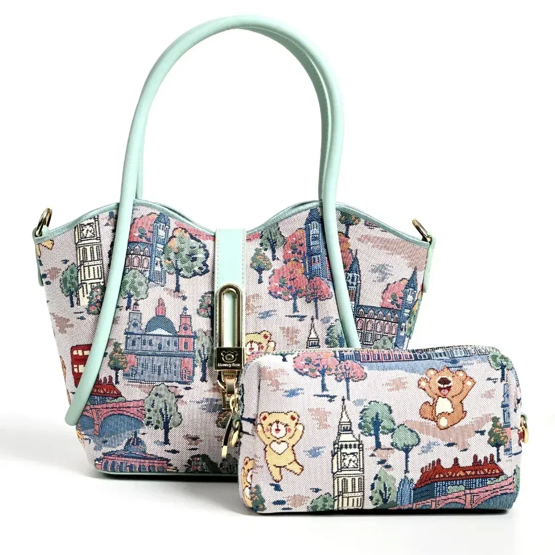 London Bridge Top Handle Bag (Set of 2) (H-1130-SB-LB)