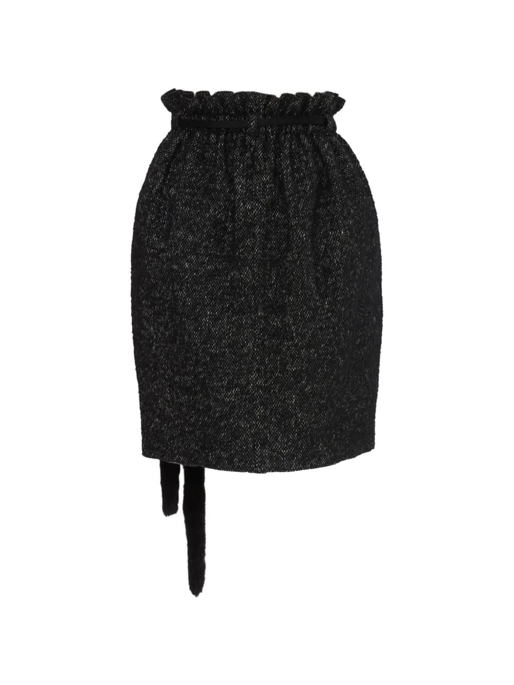belted mini skirt