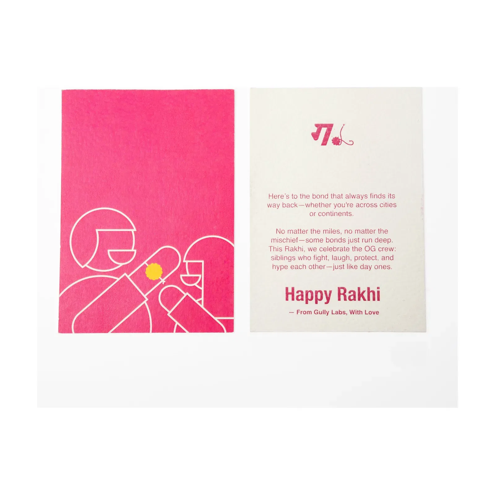 Giftwrapping with 2 Gully Labs Branded Rakhis