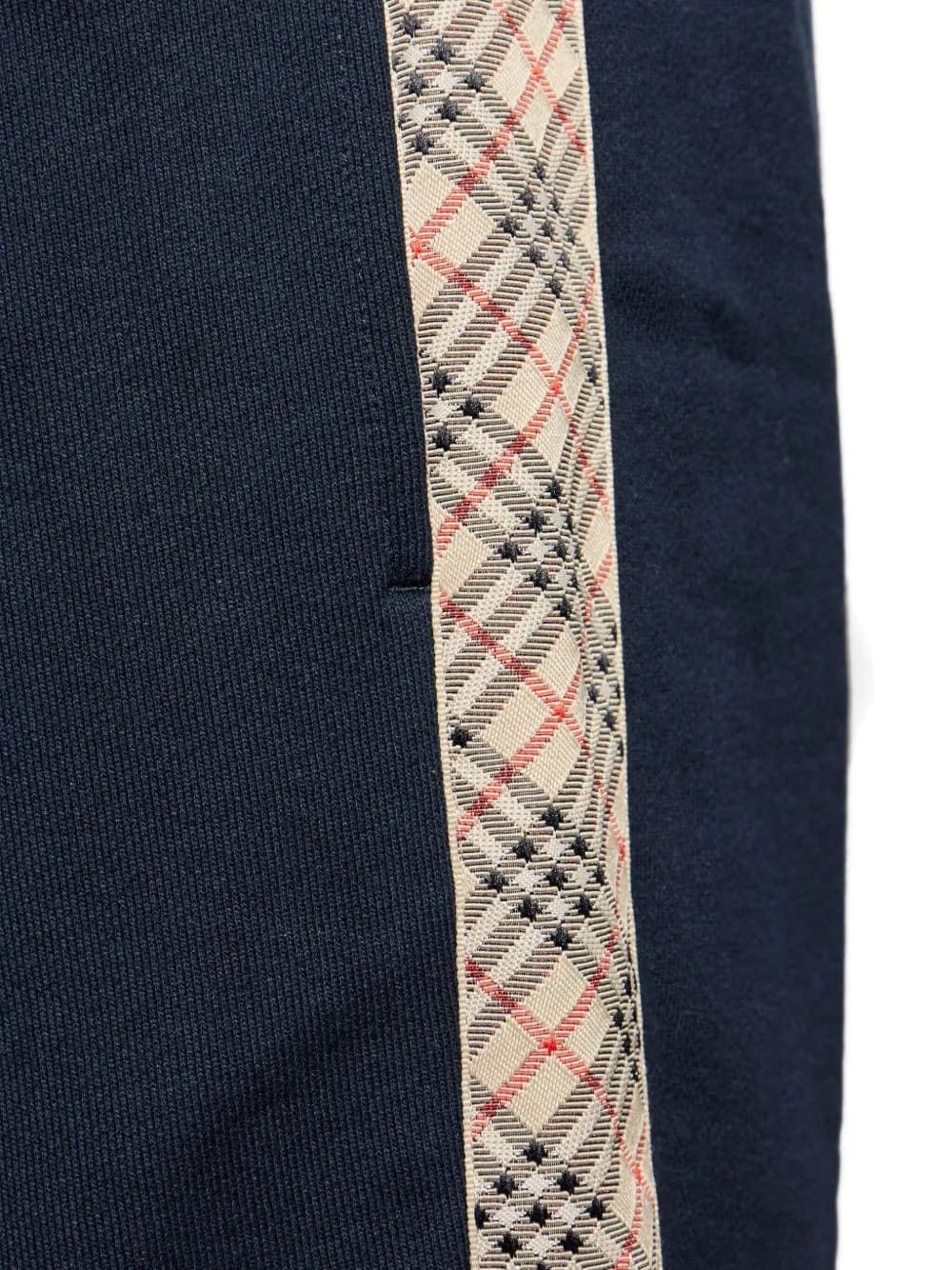 check-trim track pants