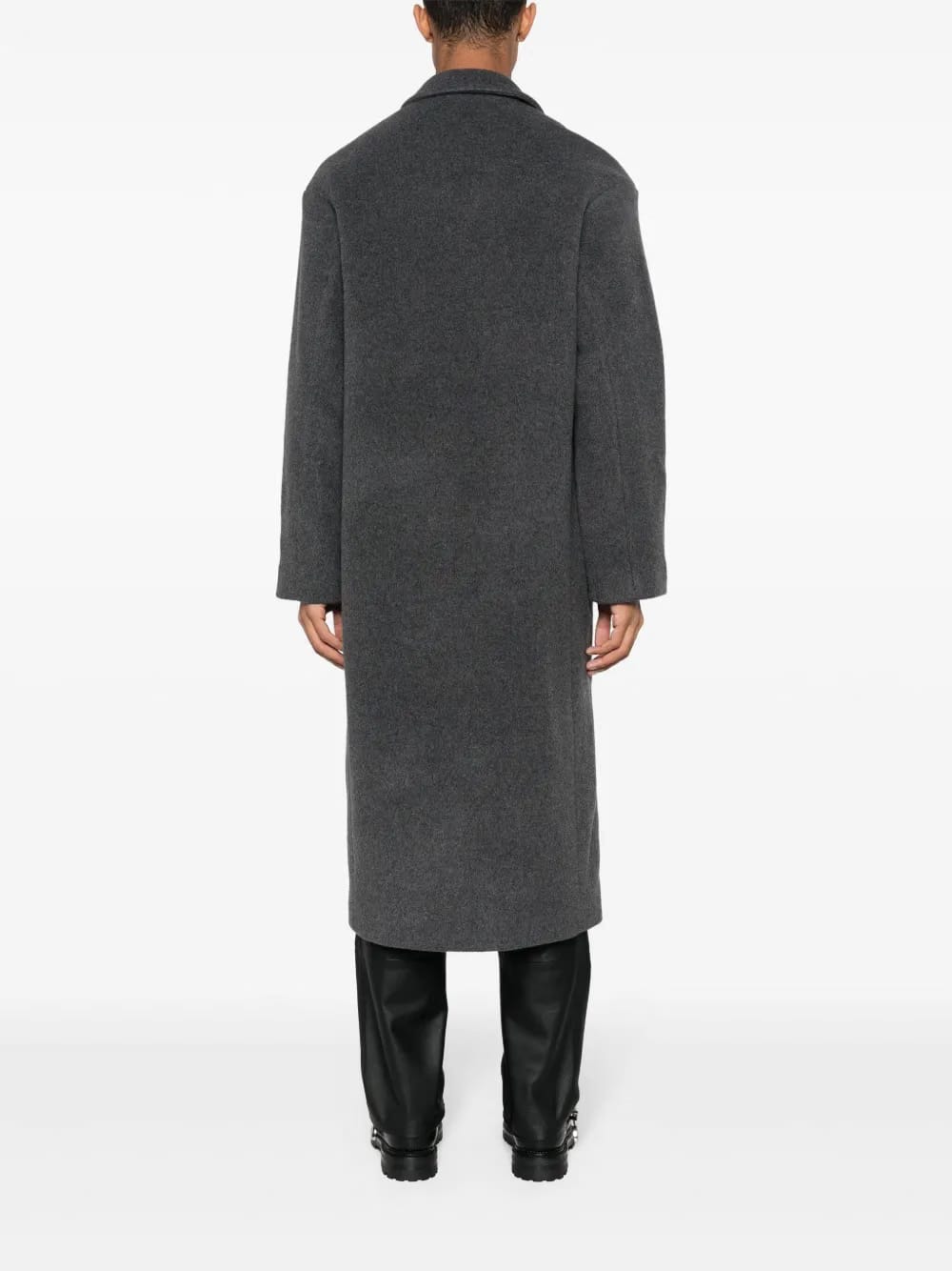 notched-lapels single-breasted coat
