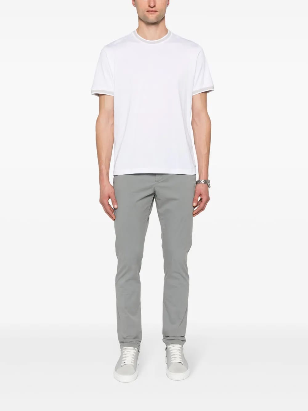 striped-edge T-Shirt
