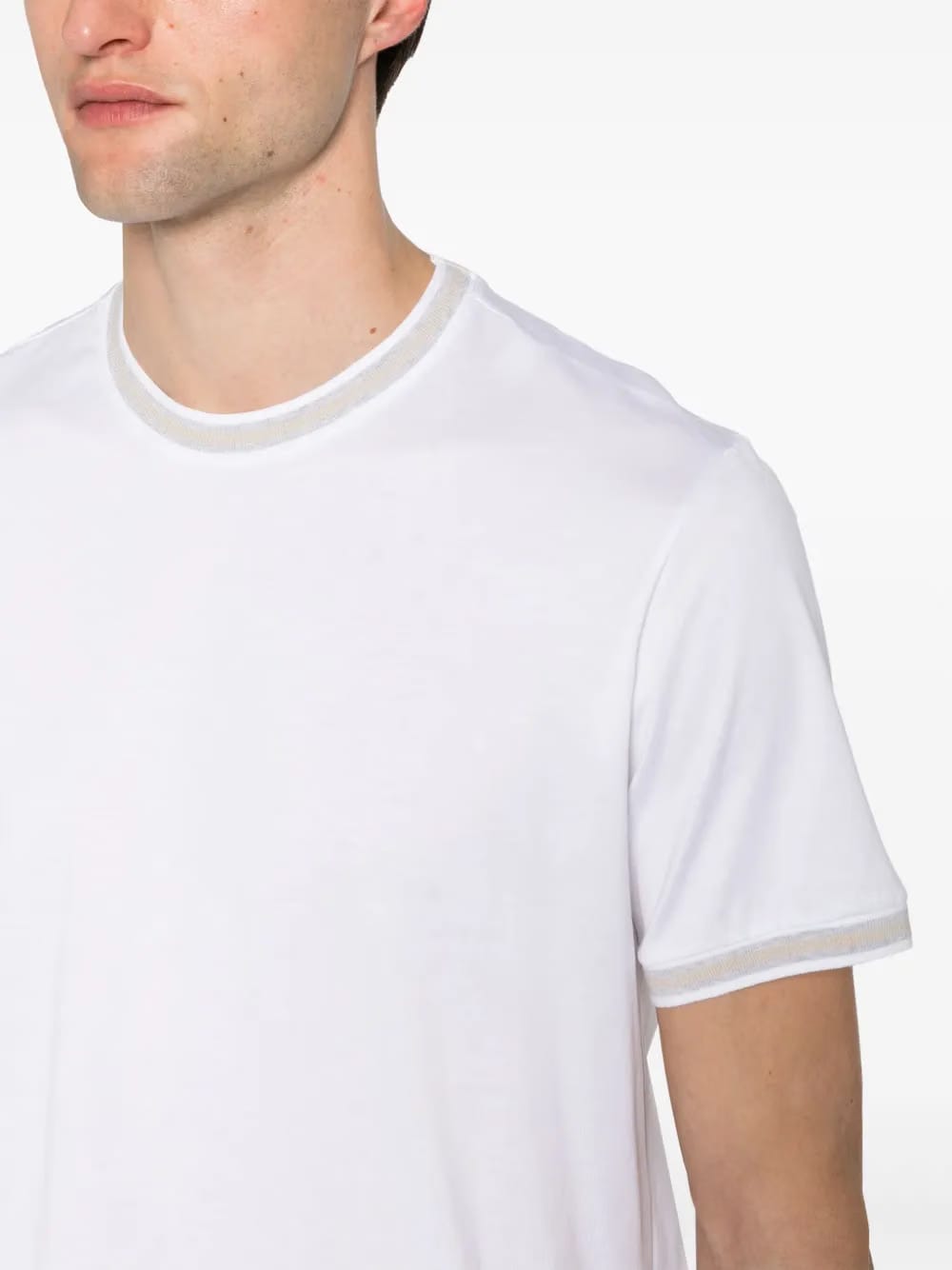 striped-edge T-Shirt