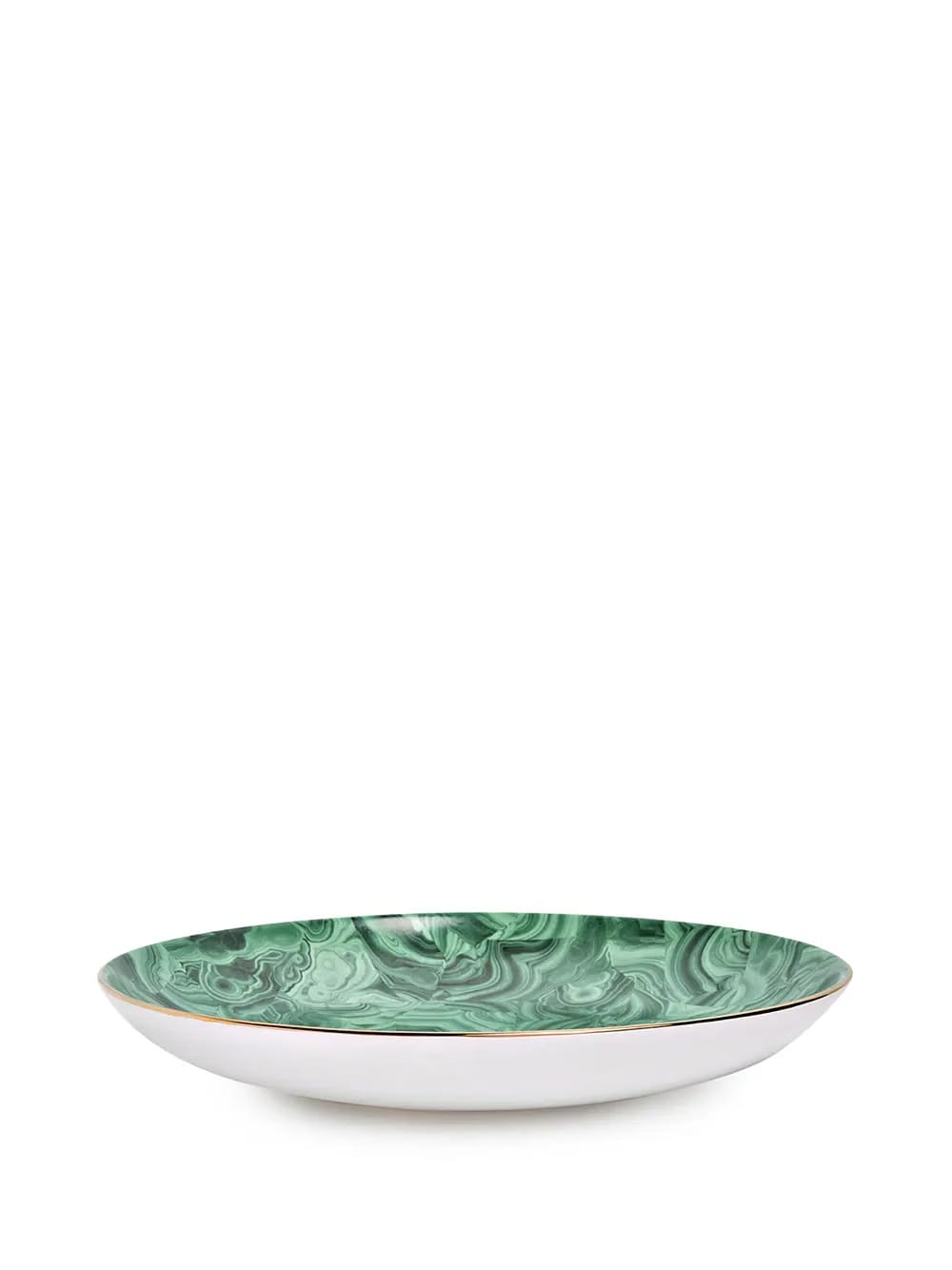 Malachite round platter (46cm)