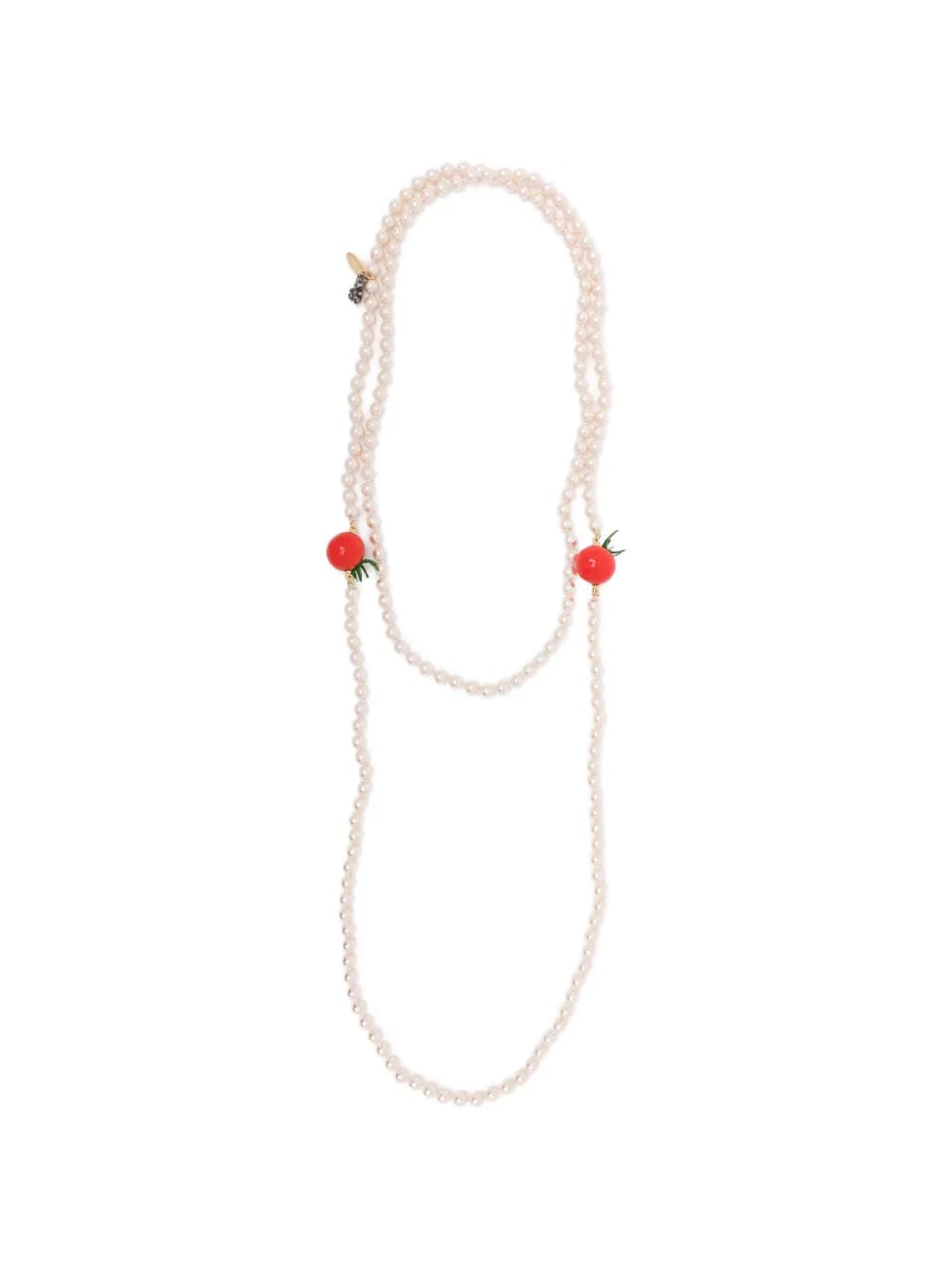food-sample faux-pearl necklace