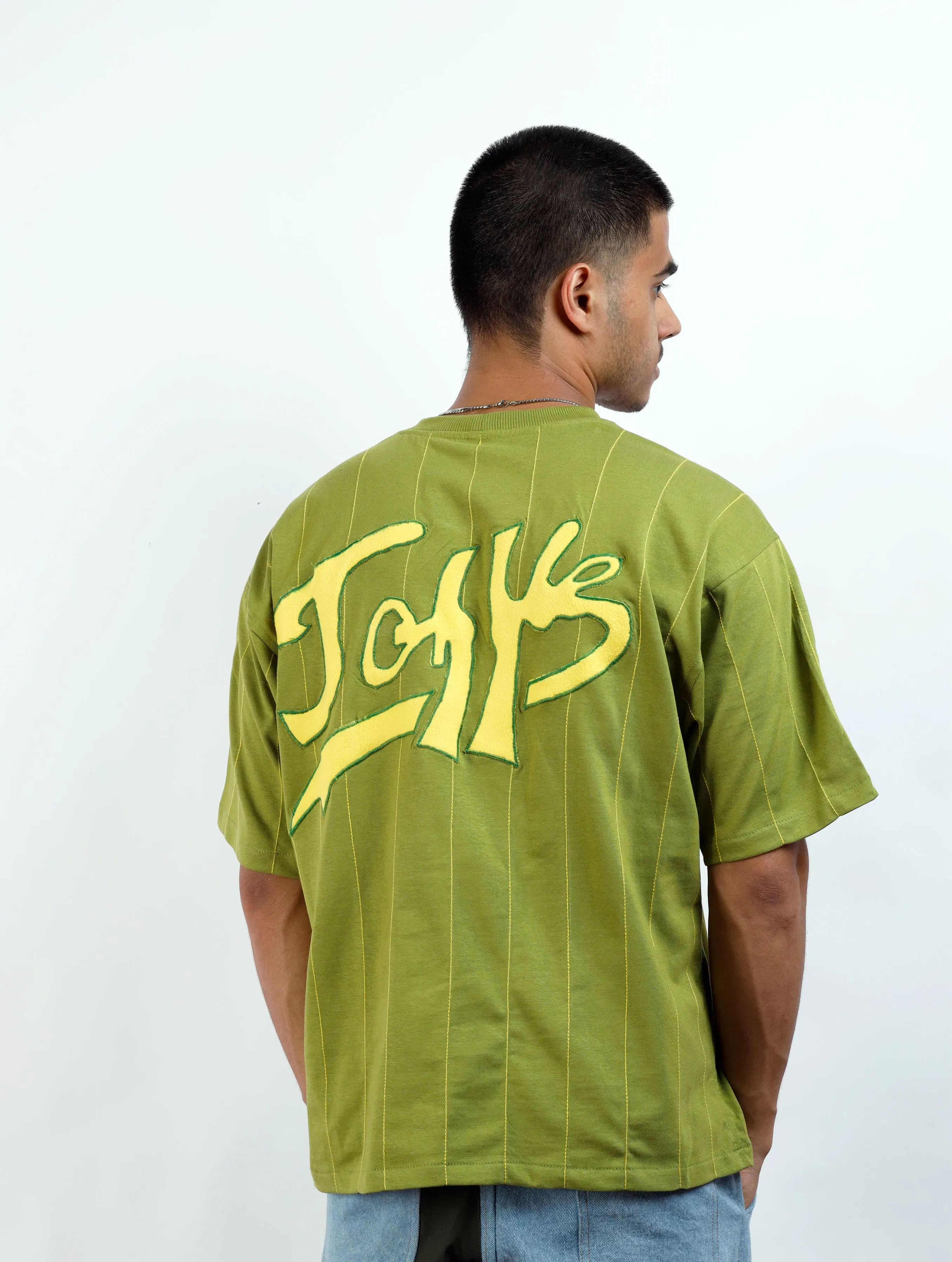 Green Stripe Jersey T-Shirt