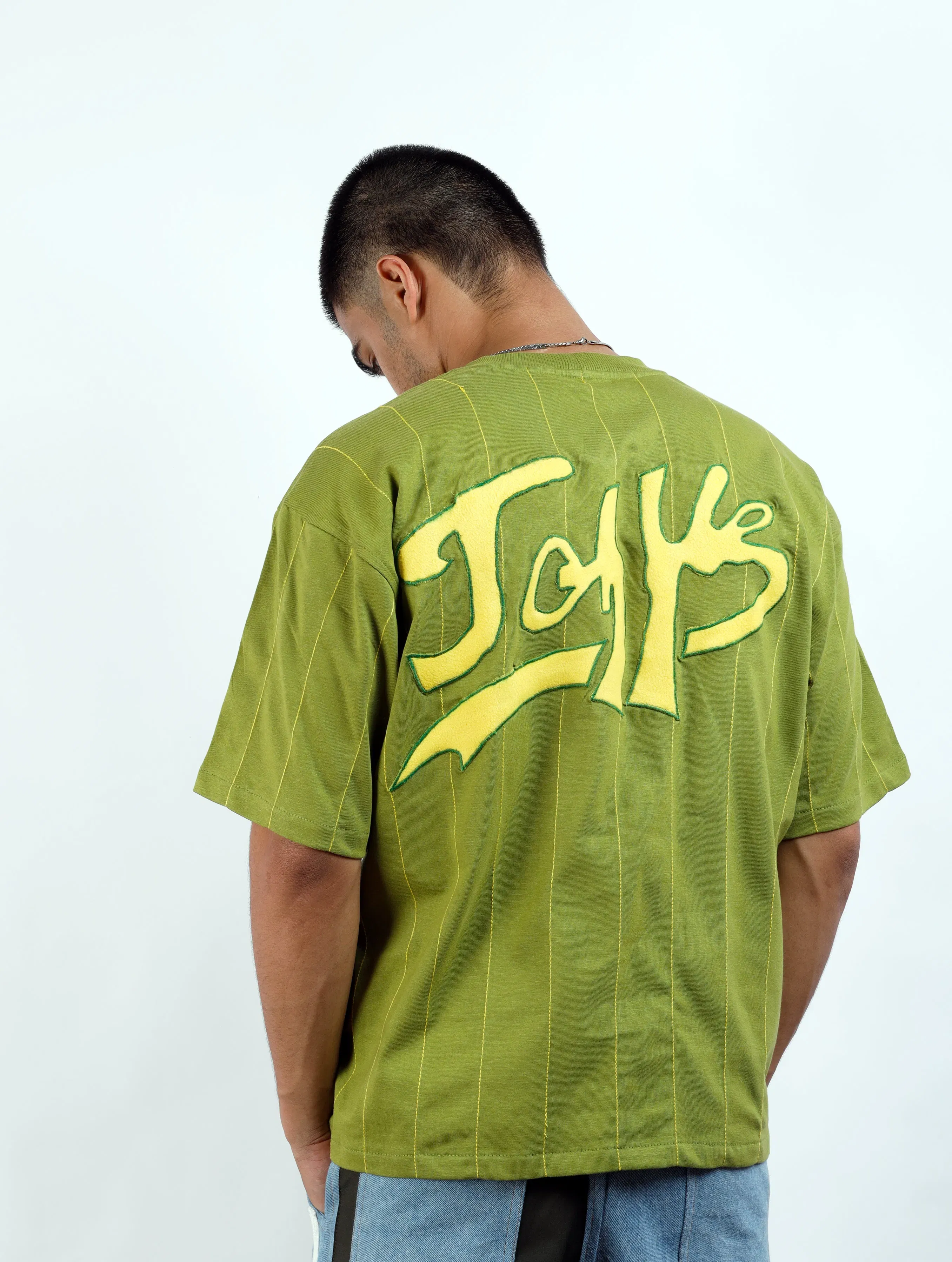 Green Stripe Jersey T-Shirt