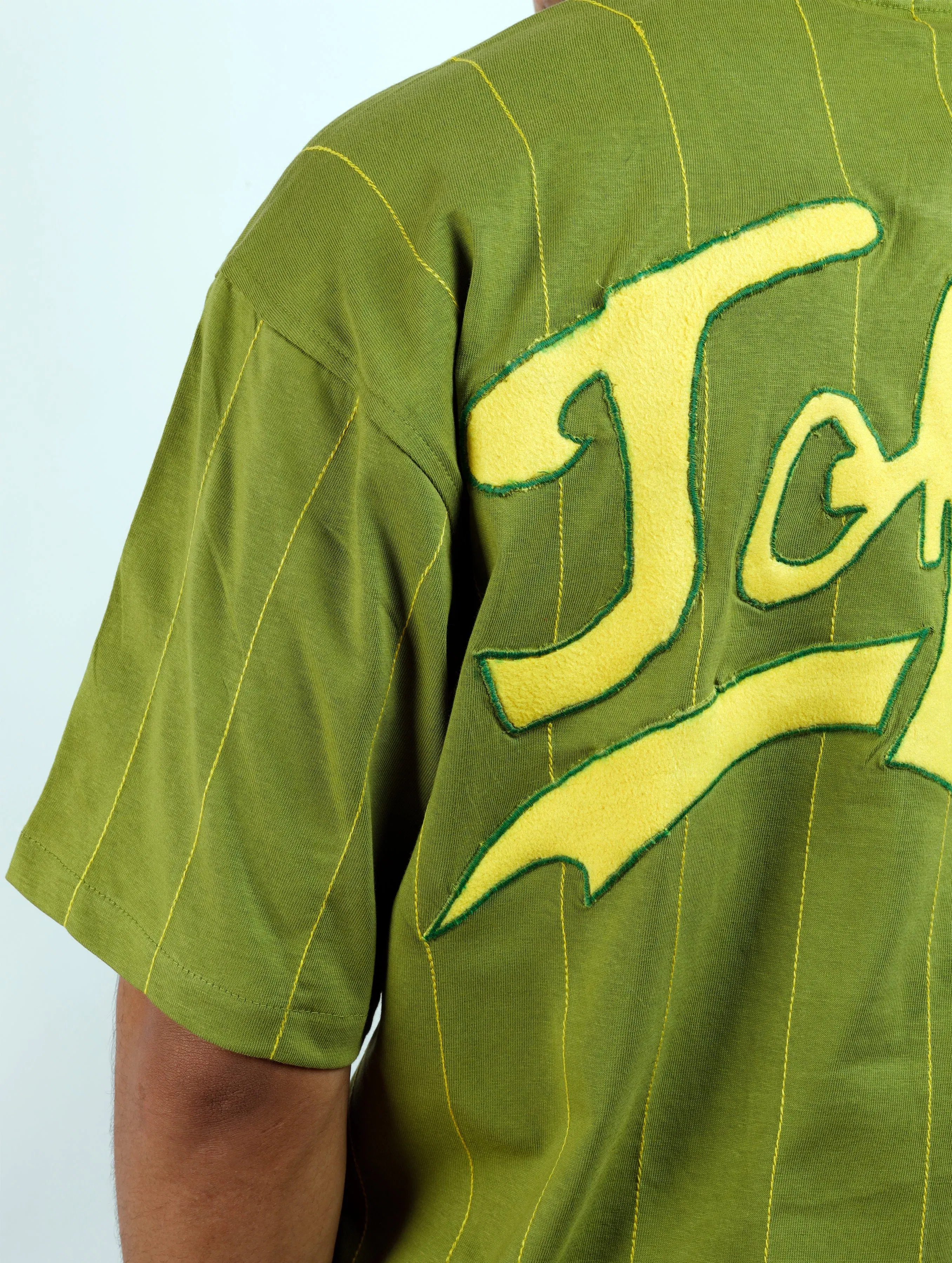 Green Stripe Jersey T-Shirt
