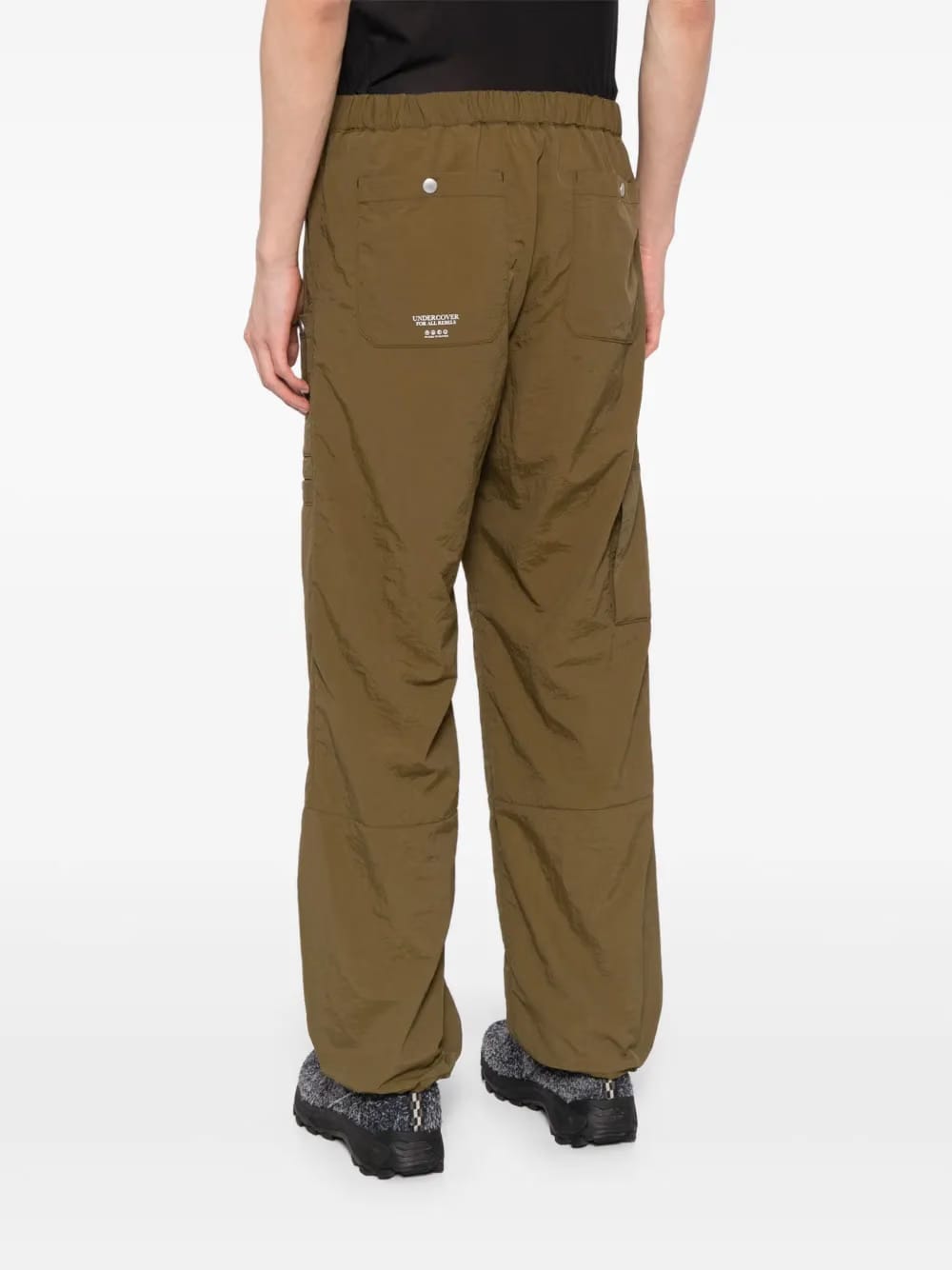 multi-pocket Khaki cargo pants