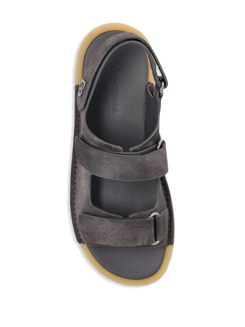 touch-strap leather sandals