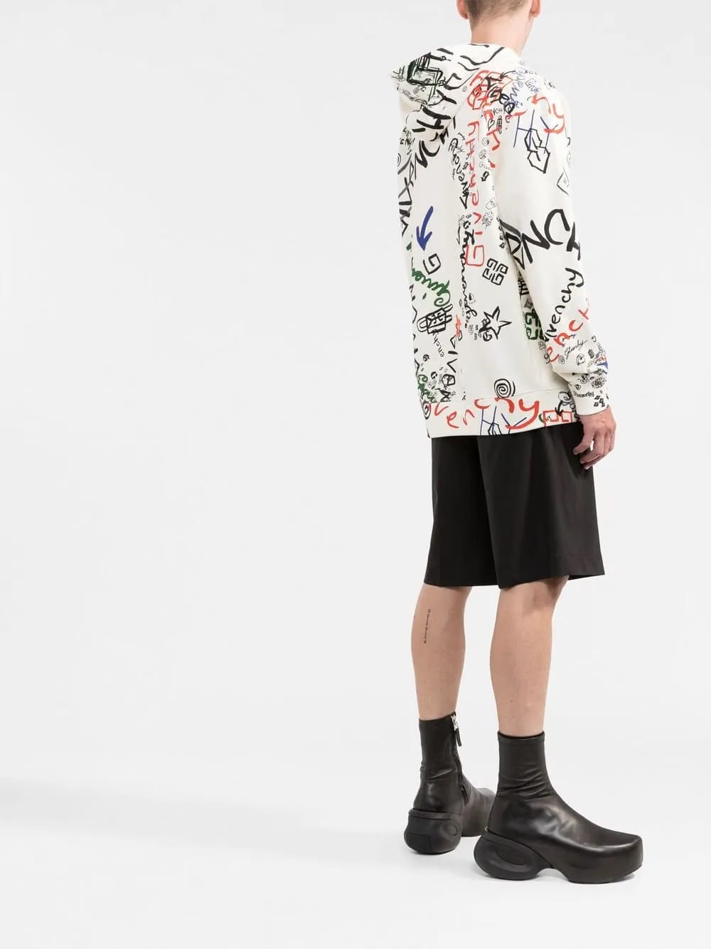 graffiti printed Hoodie