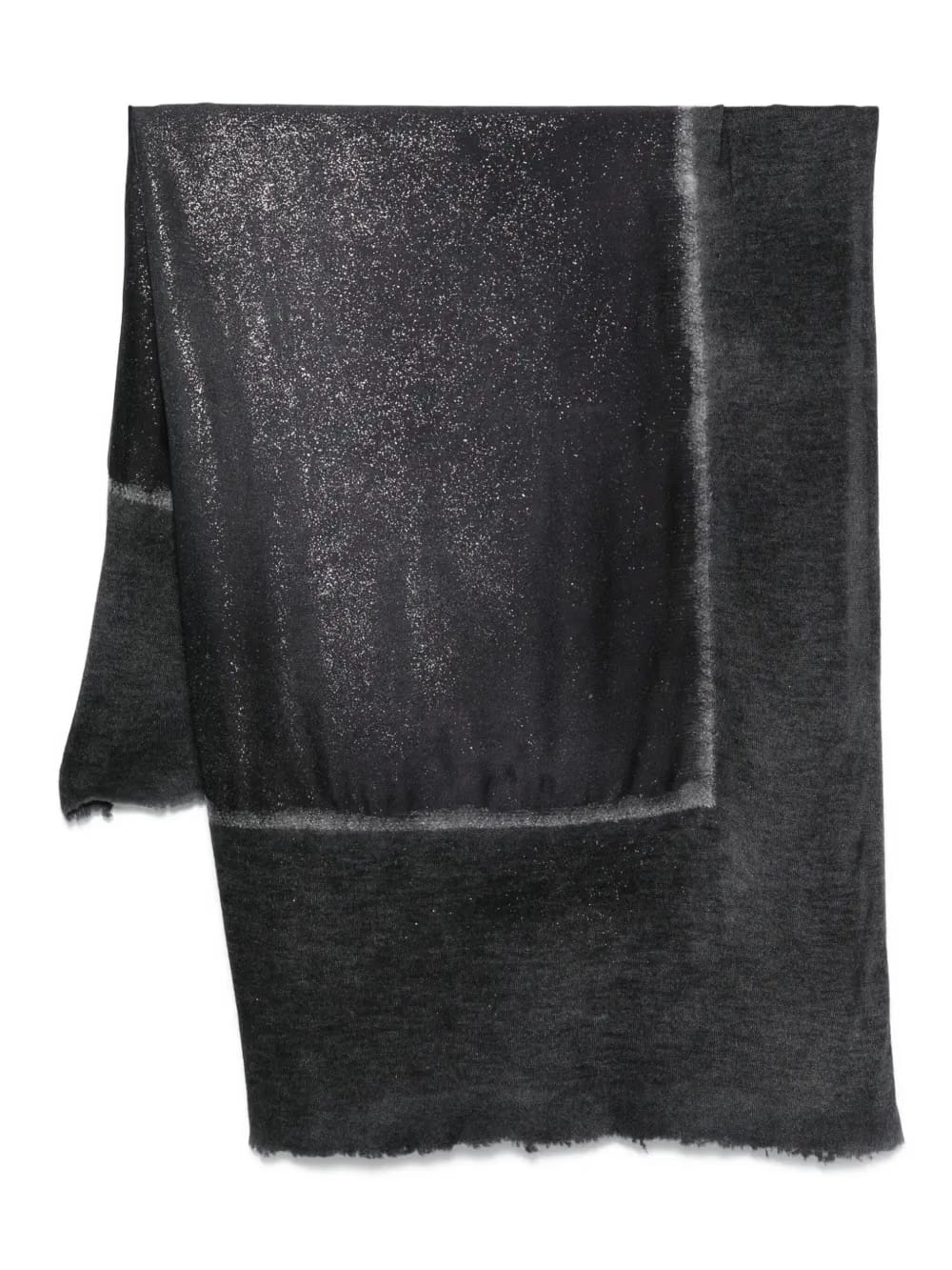 glitter-detail frayed scarf