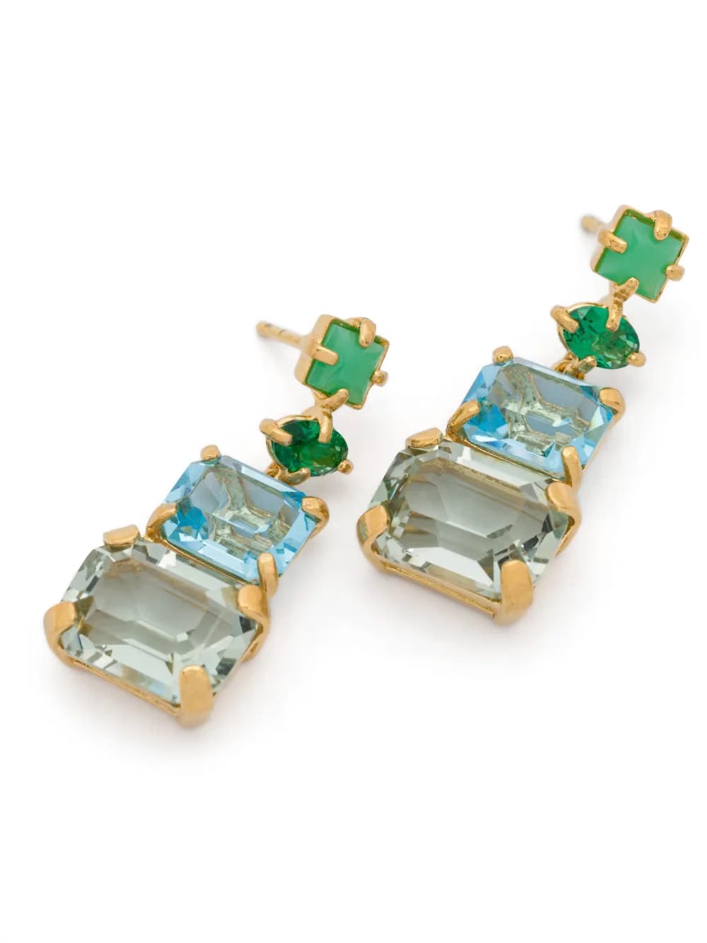 crystal-embellished pendant earrings