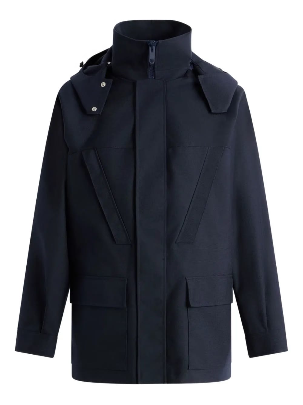 detachable-hood parka