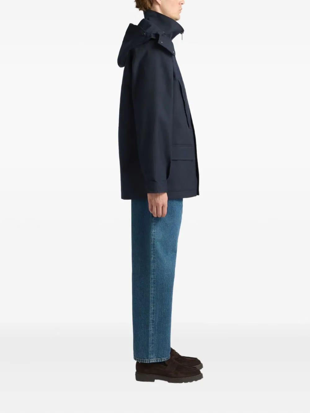 detachable-hood parka