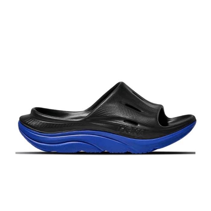 Hoka Ora Recovery Slide 3 Black Ultramarine