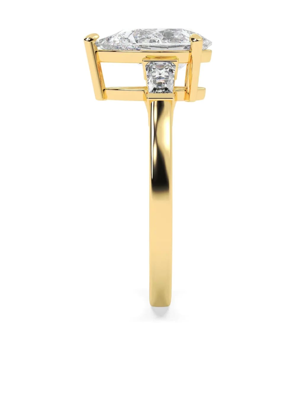 14K yellow gold diamond ring