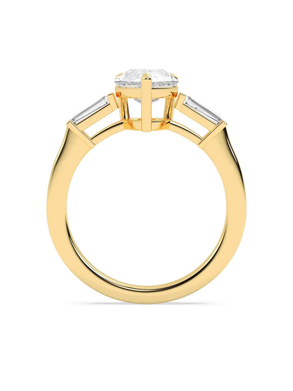14K yellow gold diamond ring