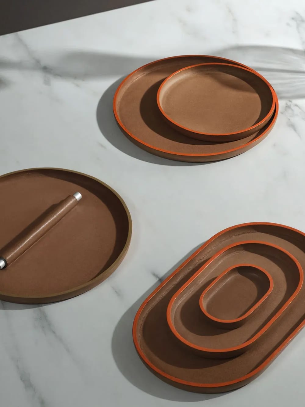 Plato leather tray (22cm x 13cm)
