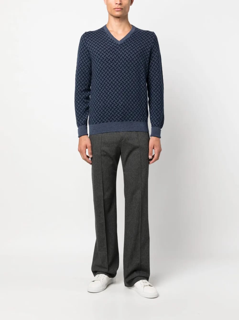 Biscottino V-neck cashmere jumper