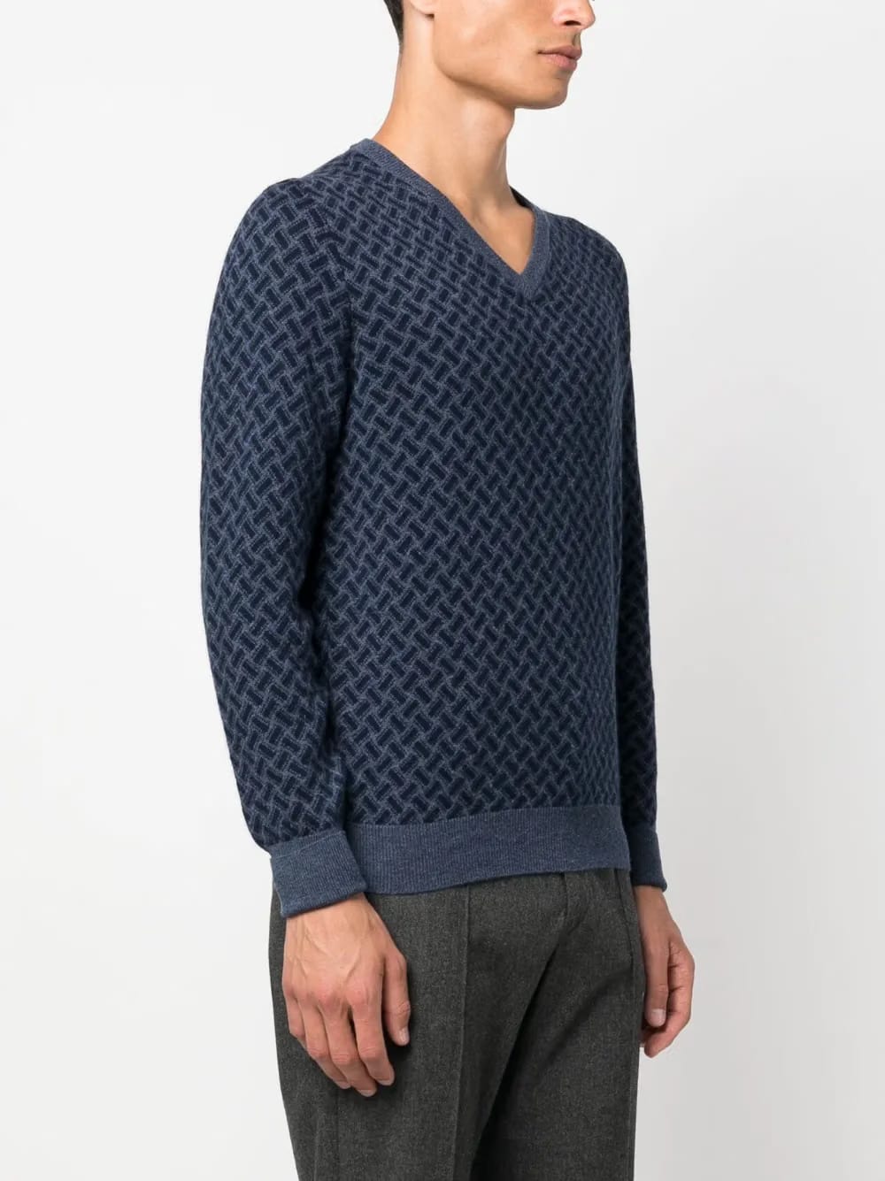 Biscottino V-neck cashmere jumper