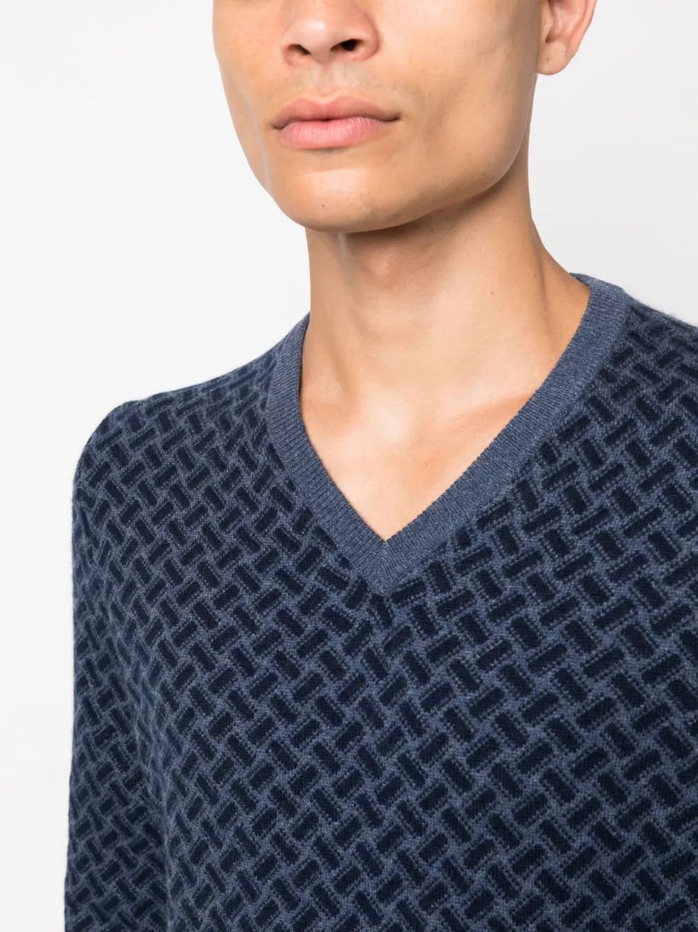 Biscottino V-neck cashmere jumper