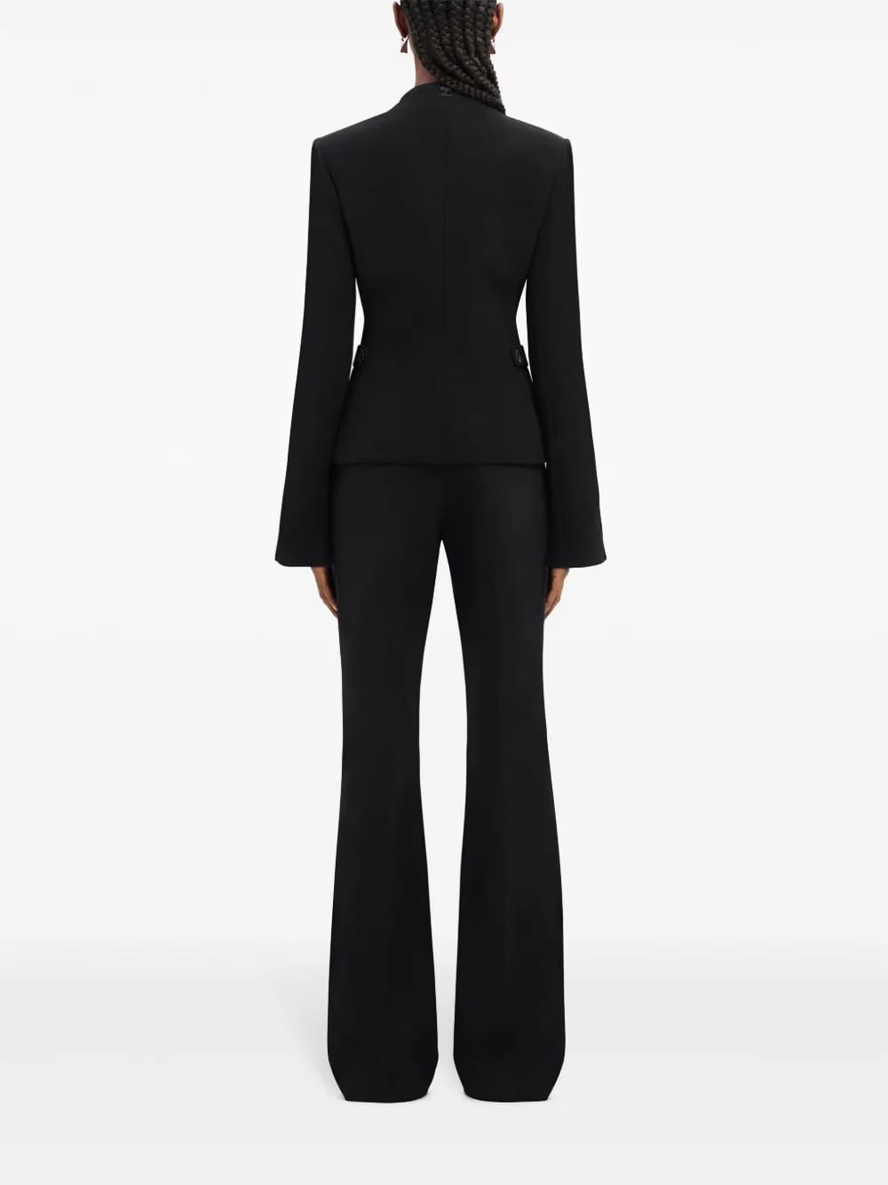 Heritage concealed-fastening crepe jacket