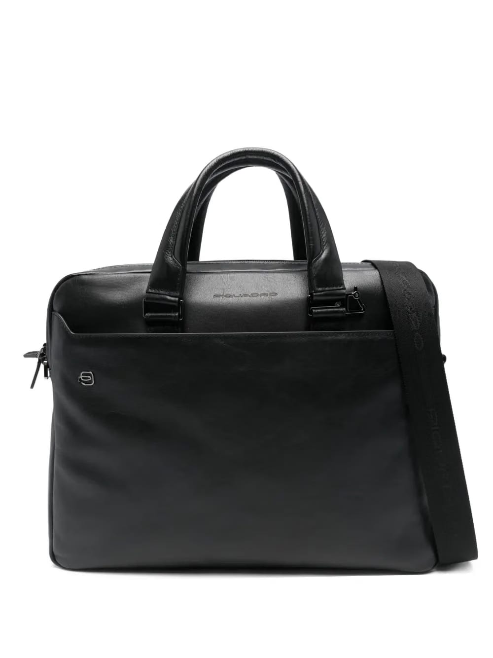 zip-fastening leather briefcase