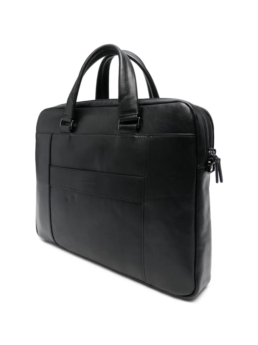 zip-fastening leather briefcase