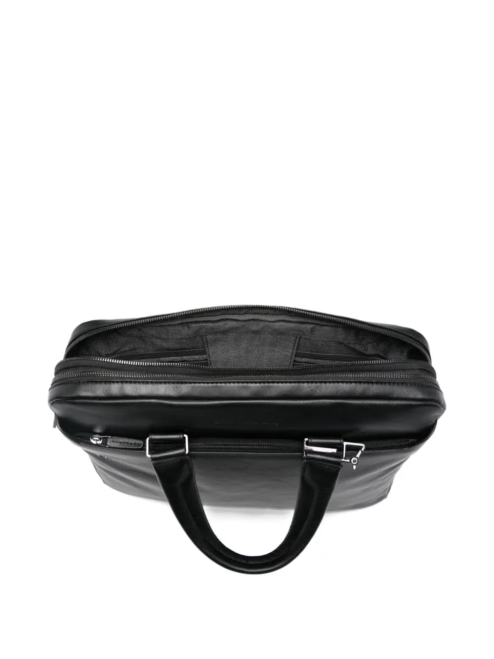 zip-fastening leather briefcase
