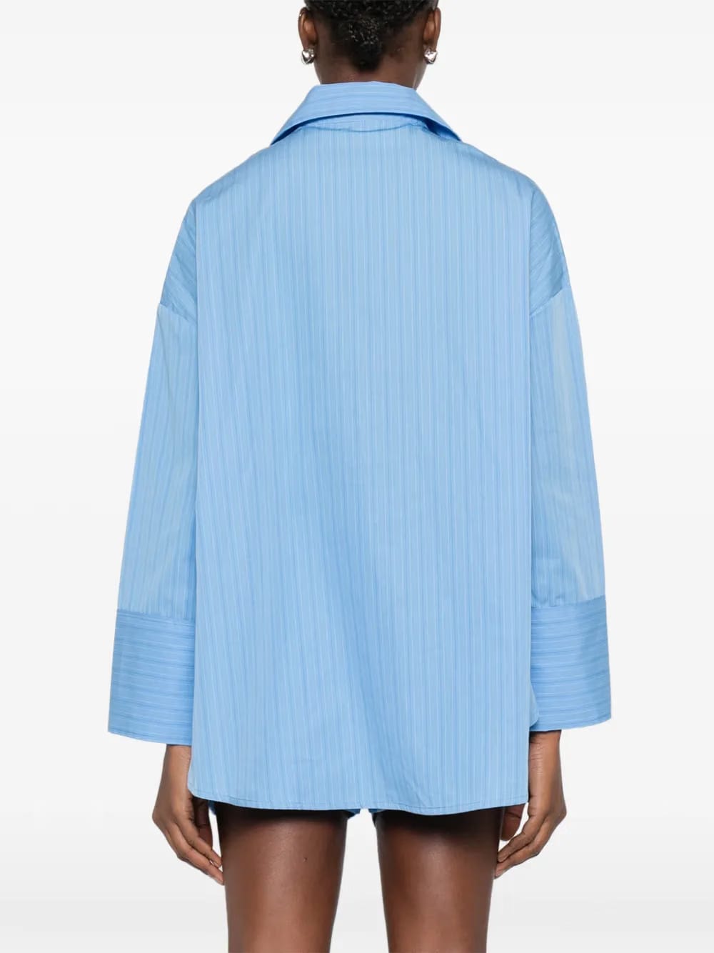 Clemente chest-pocket striped shirt