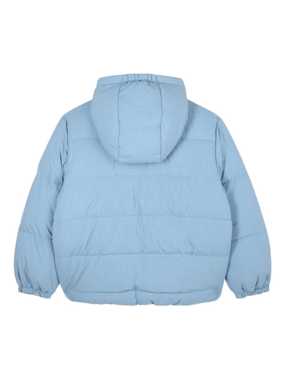 checked puffer jacket