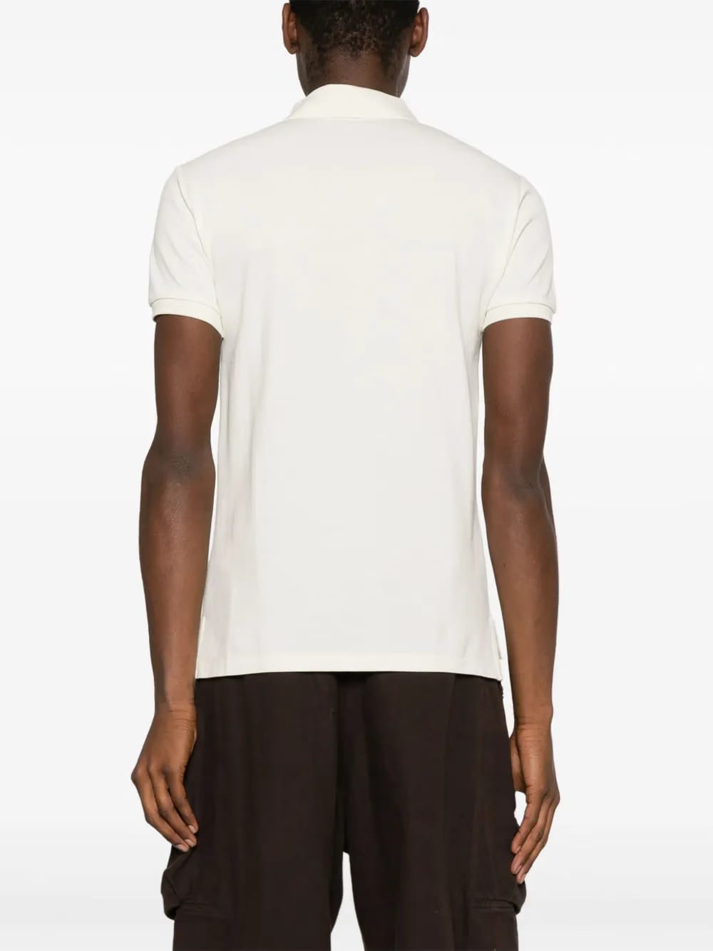 logo-embroidery short-sleeve polo shirt