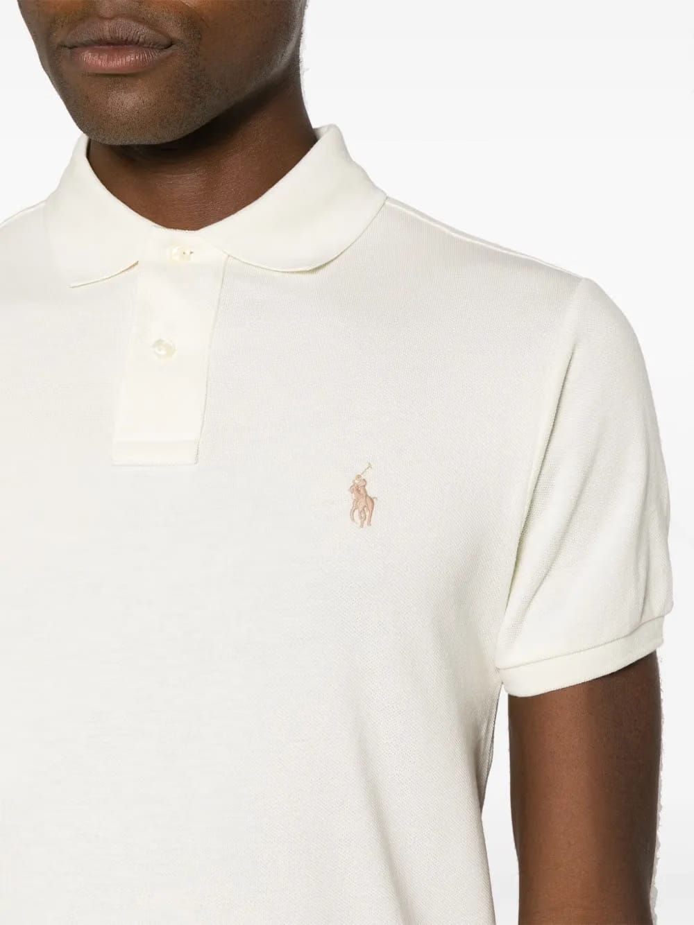 logo-embroidery short-sleeve polo shirt