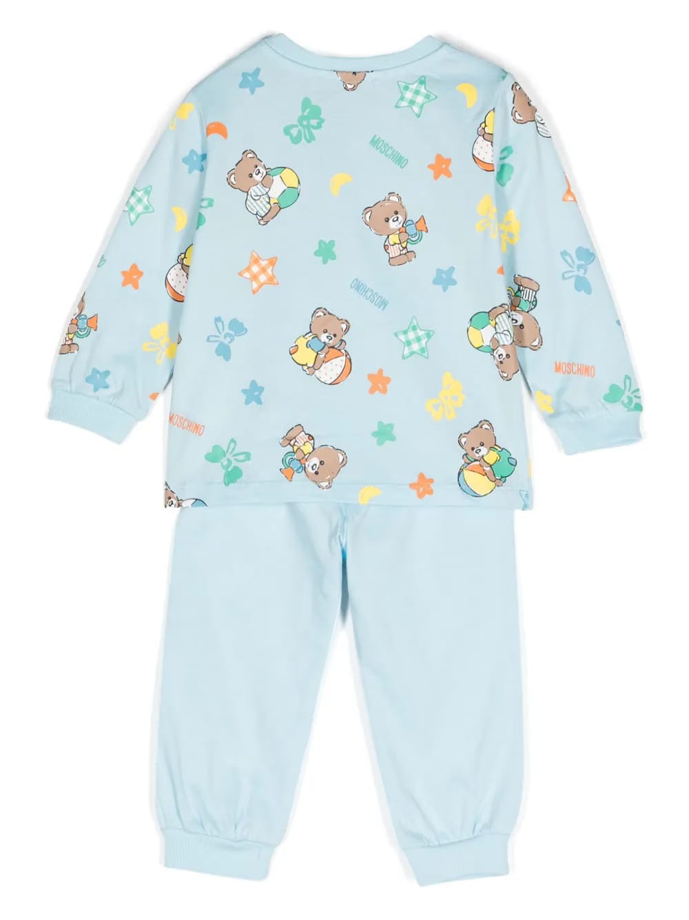 logo-print trousers set