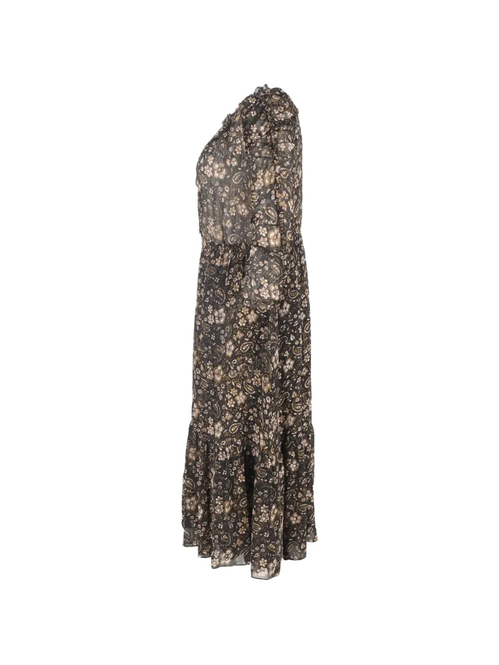 Izar paisley-print midi dress
