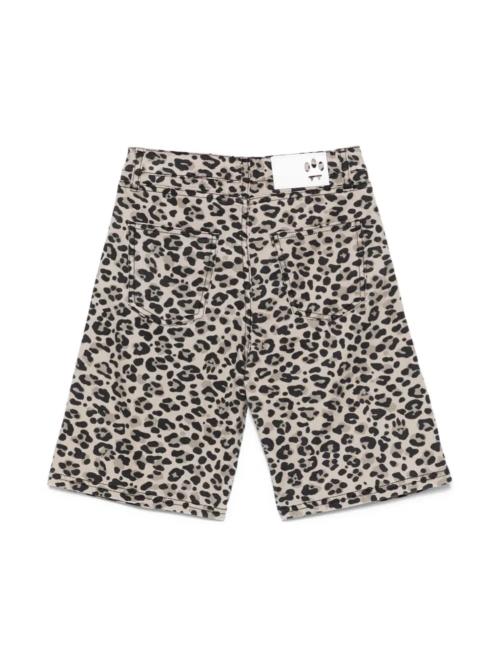 leopard-print bermuda shorts