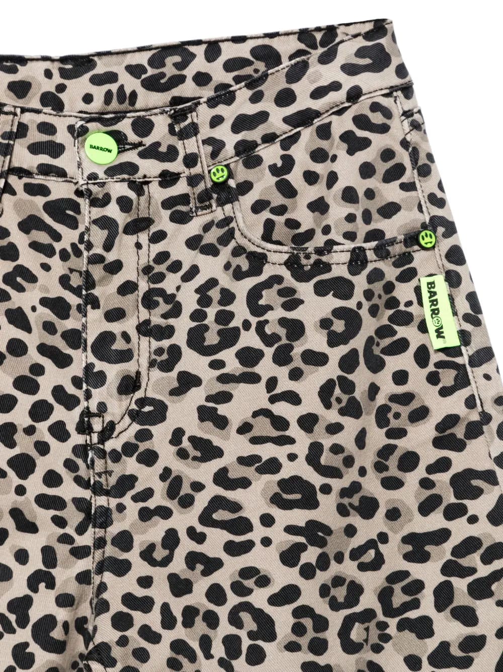 leopard-print bermuda shorts