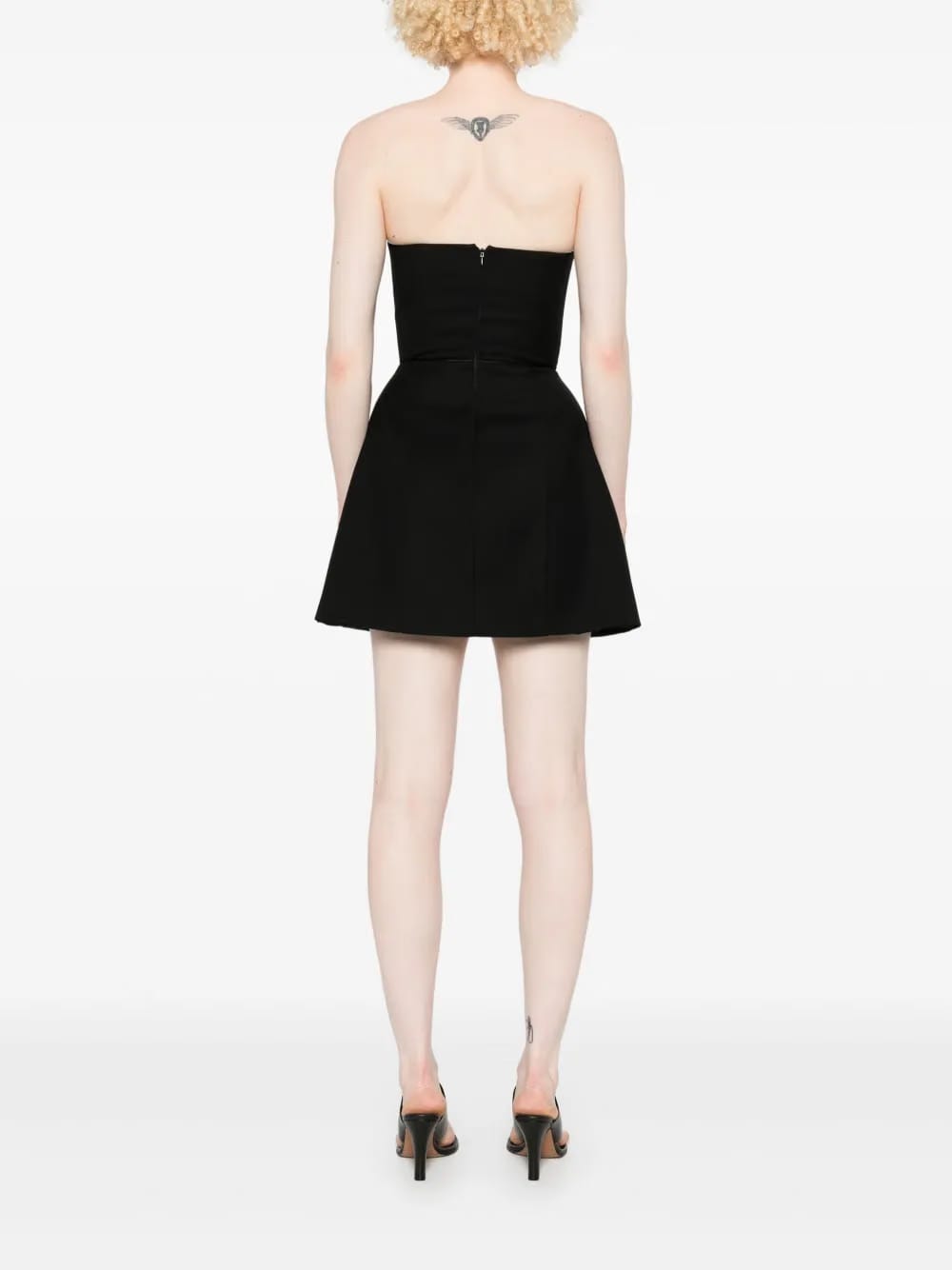 corset-style mini dress