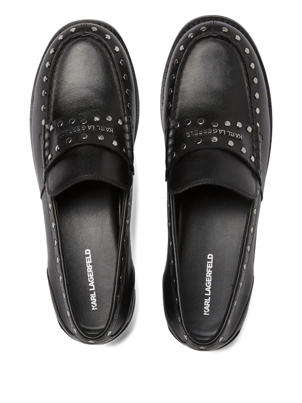 stud-embellished loafers
