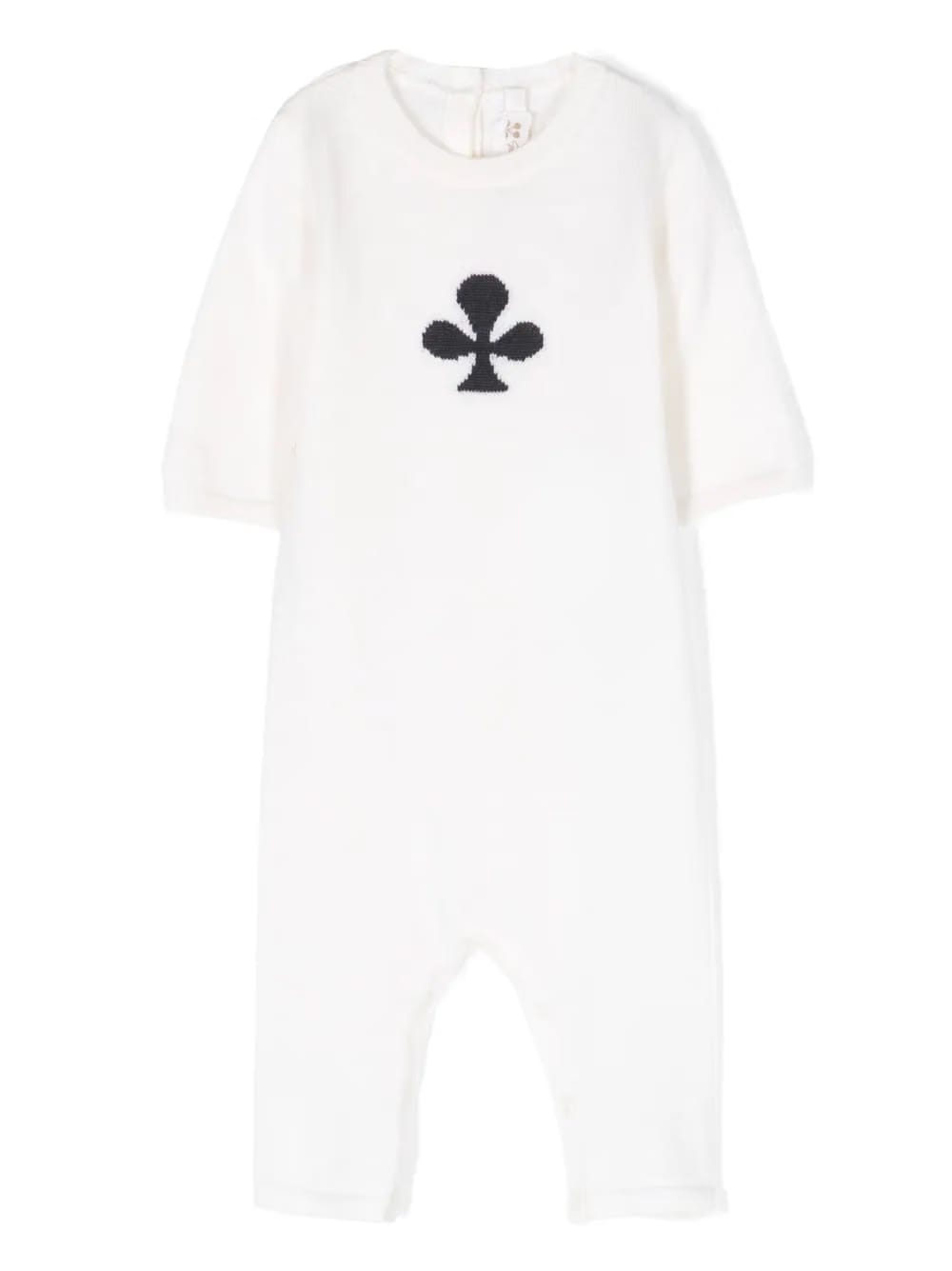 intarsia-motif knitted wool pajamas