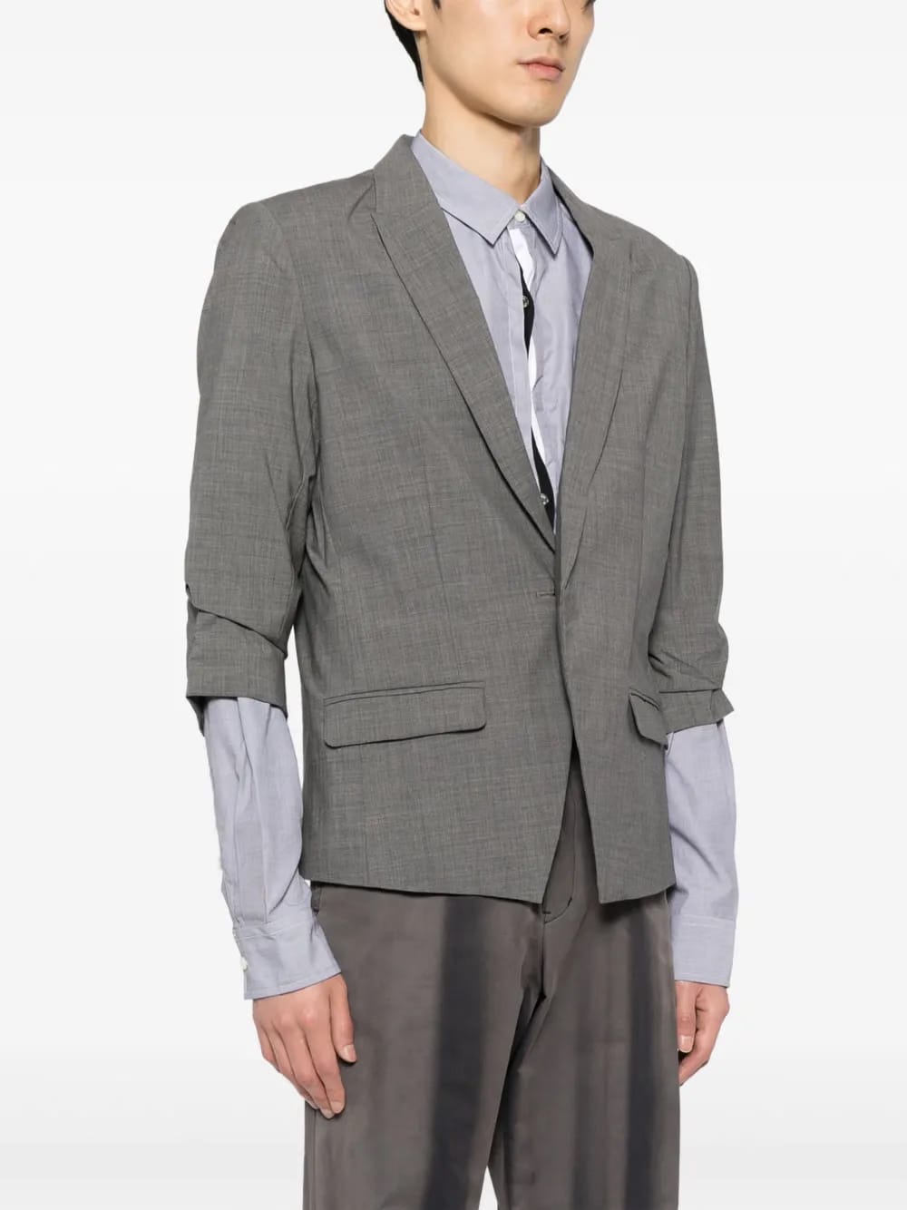 The Darius roll-sleeve blazer