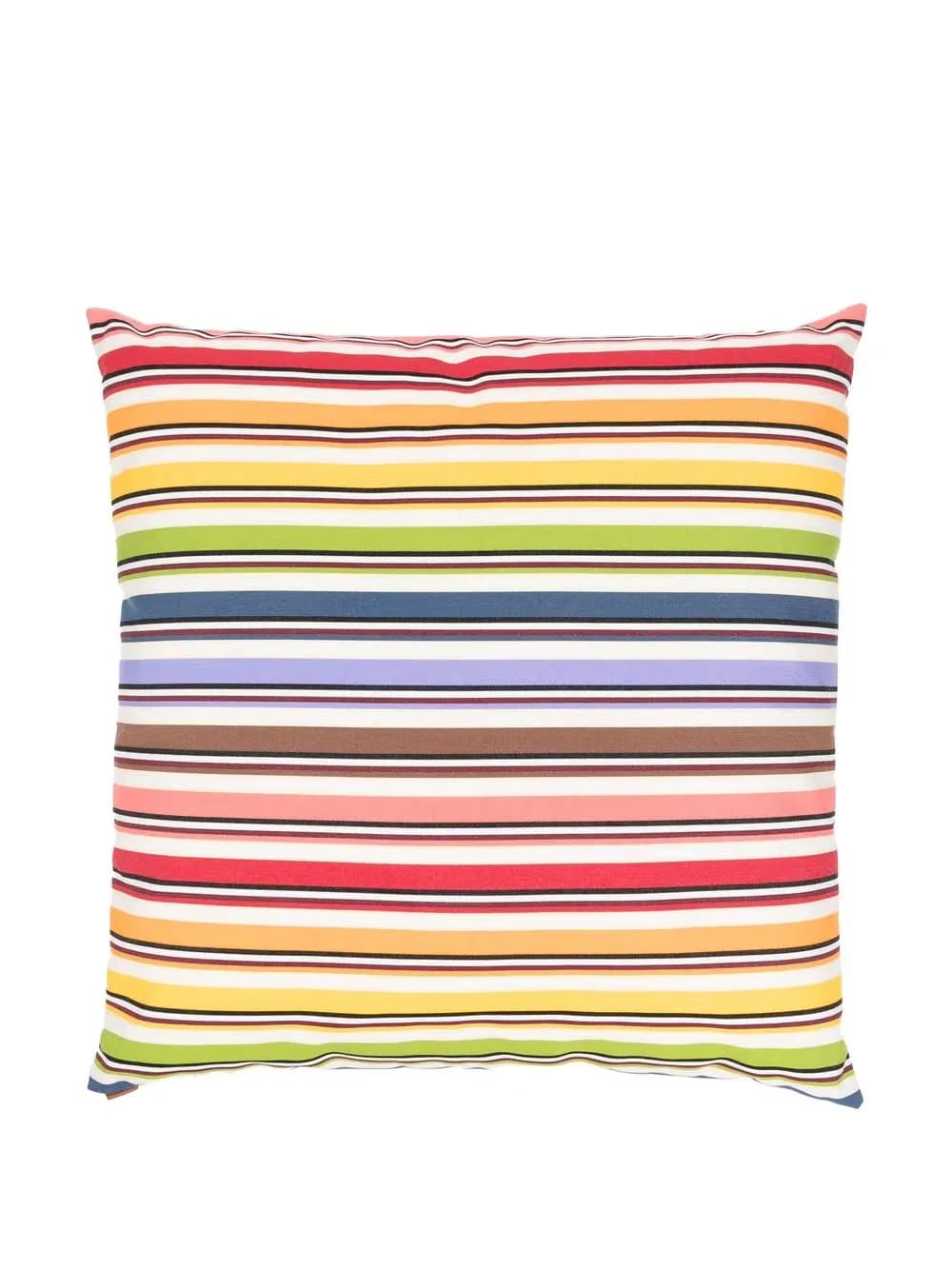 floral-print padded cushion