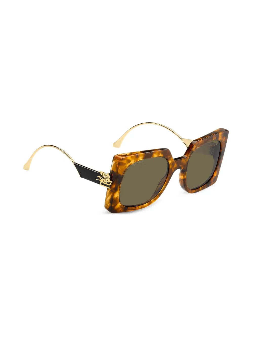 Bold Pegaso square-frame sunglasses