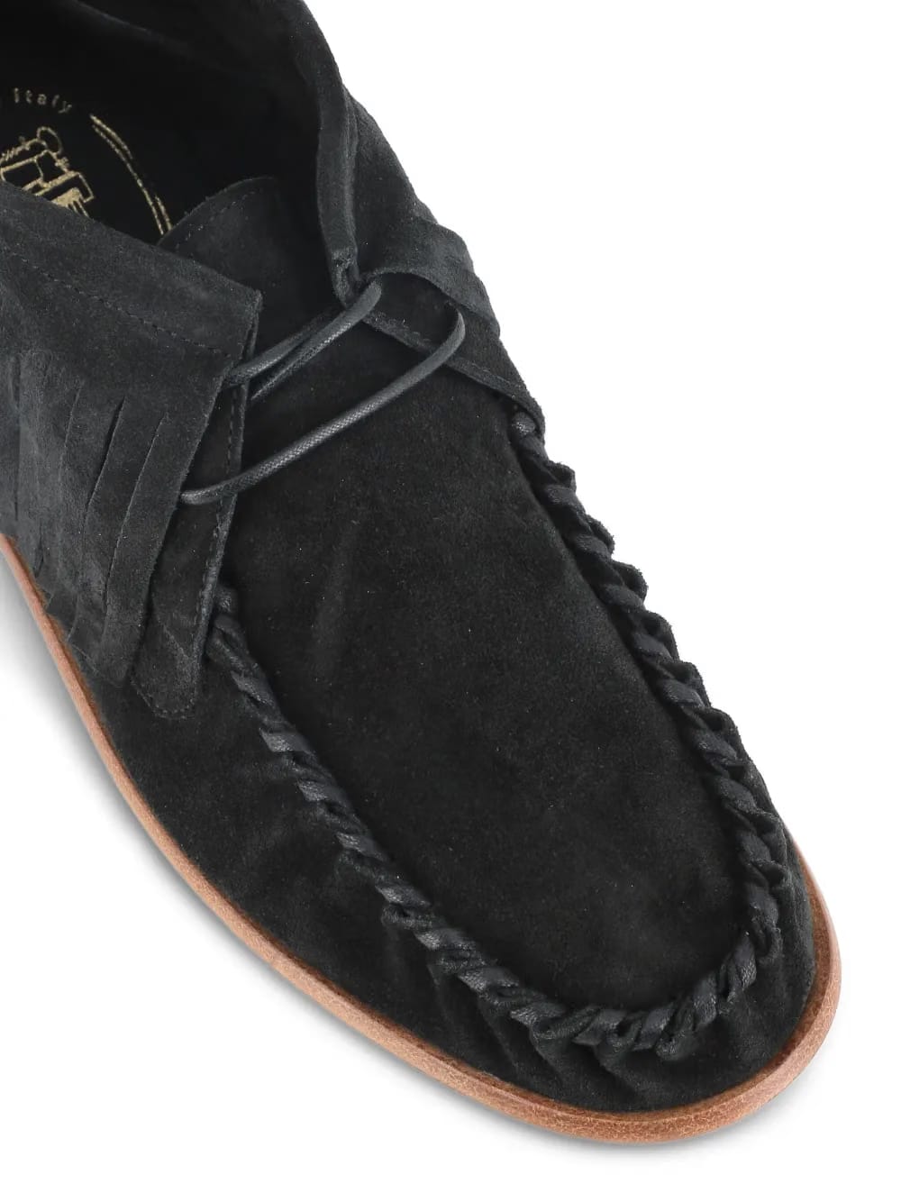 fringed suede ankle boots